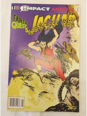 Impact Annual Jaguar Earth Quest 5 Issue #1 1992 DC Impact Comics Annual